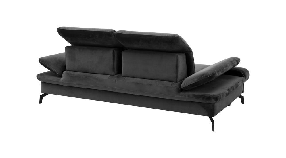 Sofa rozkładana 3-osobowa FIJI grafitowa