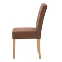 Krzesło tapicerowane brązowe BALPO