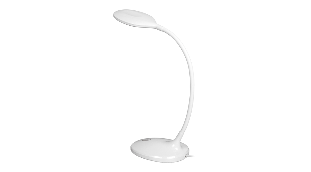 LETTA to lampa biurkowa o elastycznym ramieniu. Została wykończona białym kolorem, posiada regulowane natężenie światła i emituje strumień świetlny o wartości 600 lumenów.