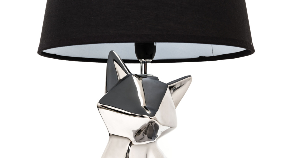 Lampa stołowa 36289-1 srebrno-czarna