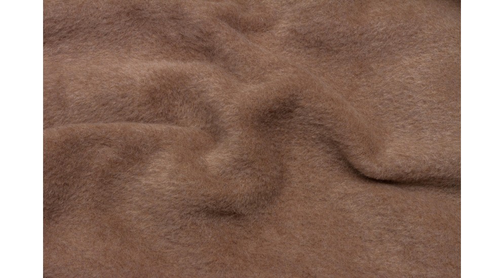 Koc z bawełną jasny brąz 150x200 cm