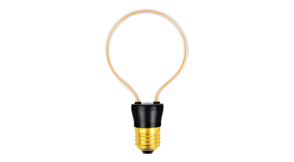 Żarówka dekoracyjna LED E27 złota barwa ciepła GLASS ART3