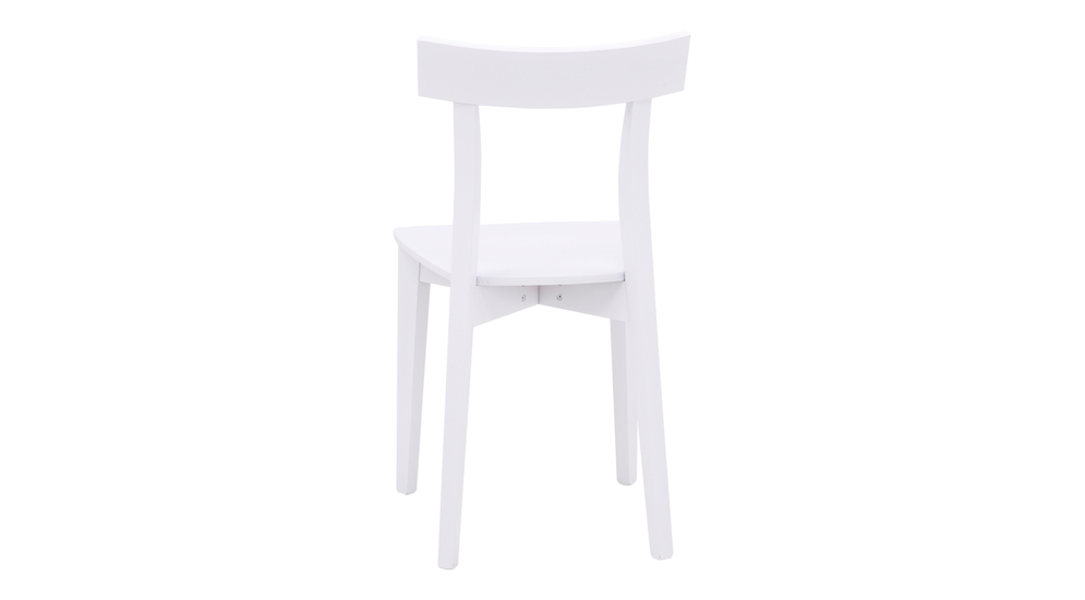 Białe krzesło drewniane do jadalni VIOLA