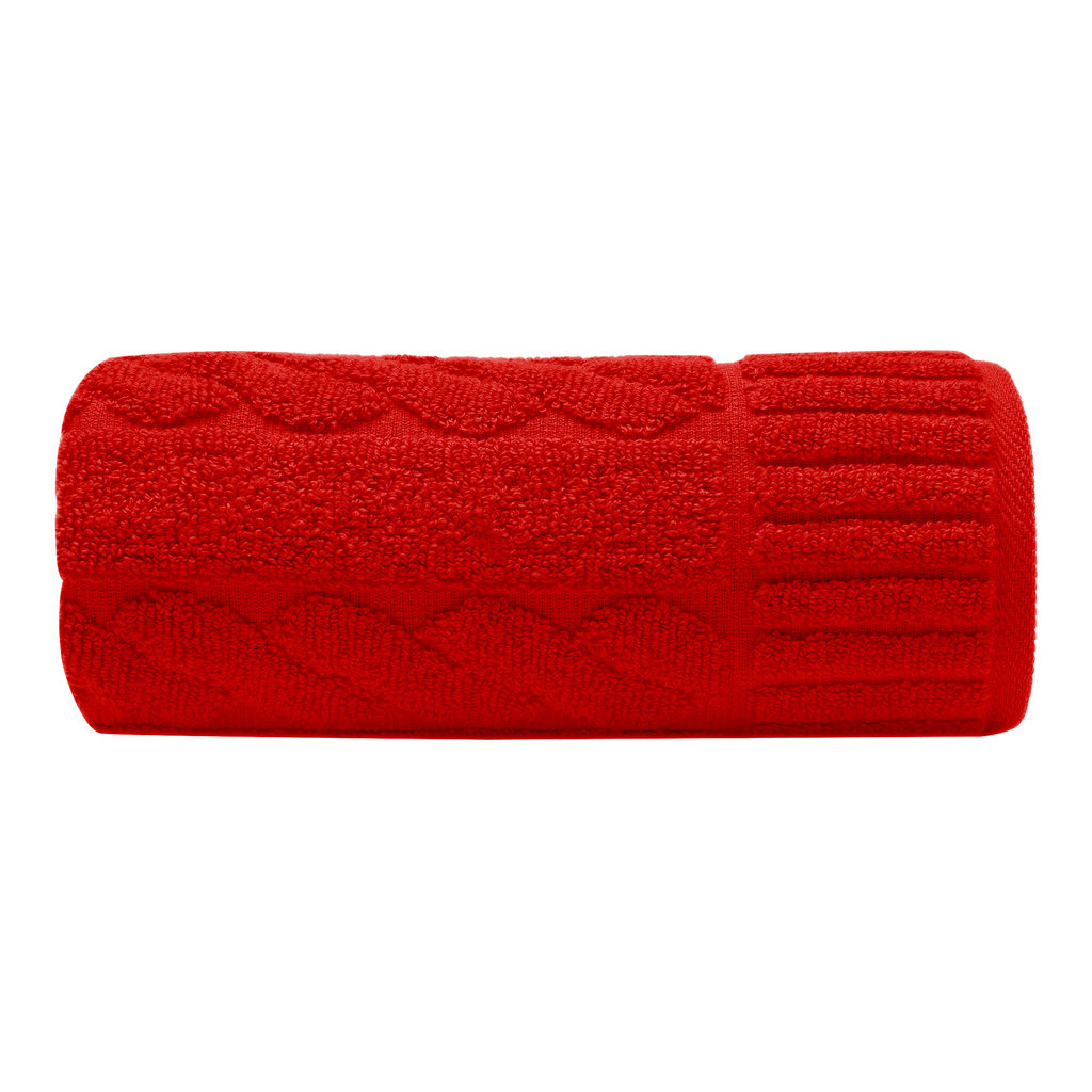 Ręcznik czerwony SKANDYNAWIA 70x140 cm