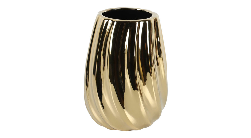 Wazon ceramiczny glamour złoty 20 cm