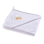Ręcznik okrycie kąpielowe dla niemowląt z kapturem SILLO MIŚ 100x100 cm