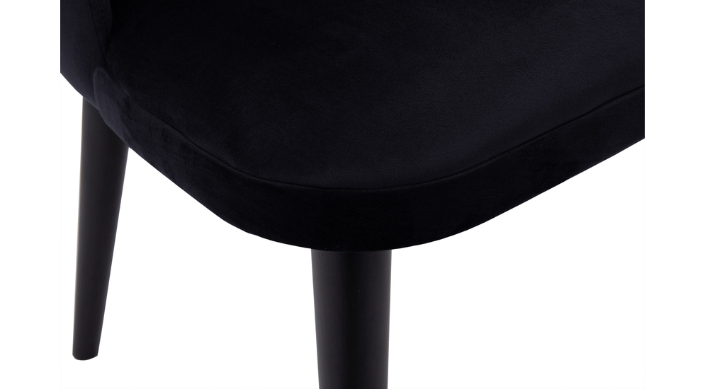 Krzesło tapicerowane MILANO czarny