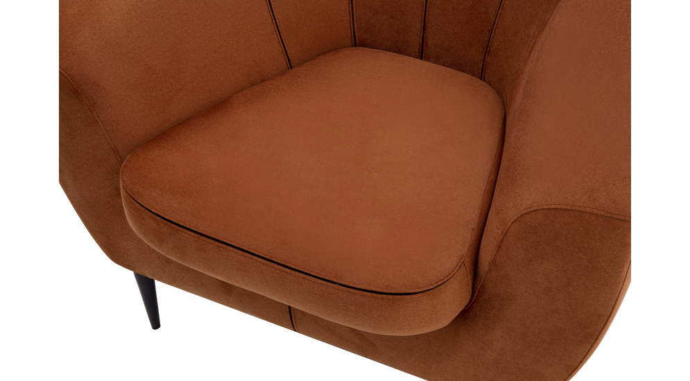 Fotel wypoczynkowy pomarańczowy OLIVIO
