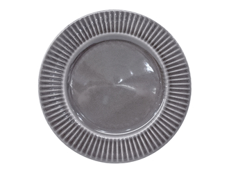 Talerz obiadowy ceramiczny szary RALPH 27 cm