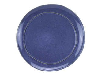 Talerz deserowy ceramiczny niebieski MOLLIS 20 cm