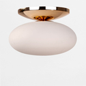 Lampa sufitowa biało-złoty UFO 40 cm