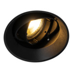 Reflektor podtynkowy czarny ONEON o średnicy 9,6 cm
