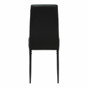 Krzesło tapicerowane ekoskóra czarne ADIMO