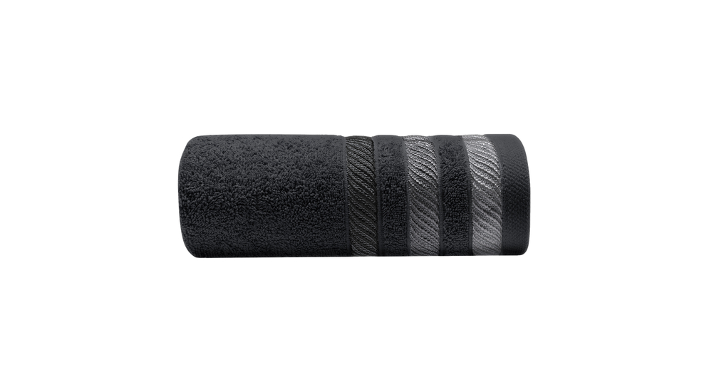 Ręcznik czarny MOSS 50x100 cm
