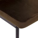 Krzesło welurowe brązowe VIZZA