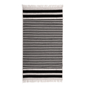 Dywan w biało-czarne pasy BERGEN 80x150 cm