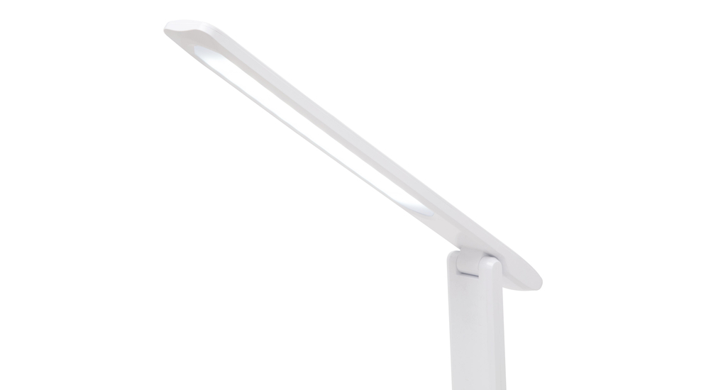ORO ANTILA LED to eleganckie oświetlenie w sam raz na biurko. Posiada regulowane ramię przy podstawie i głowicy oraz przydatne podczas pracy opcje zmiany natężenia i barwy światła.