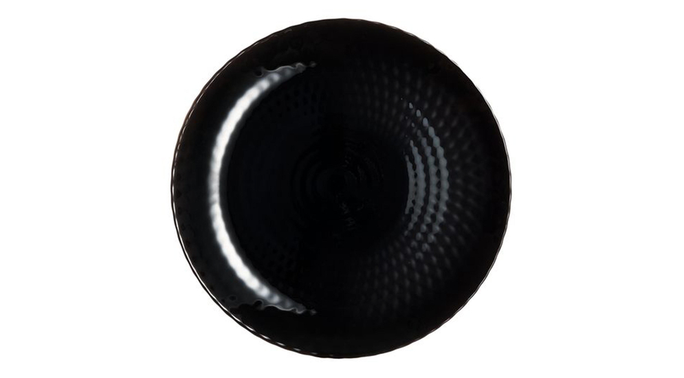 Talerz deserowy czarny PAMPILLE 19 cm