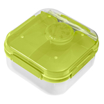 Pojemnik lunchbox z przegródkami zielony LIDO 1,6l
