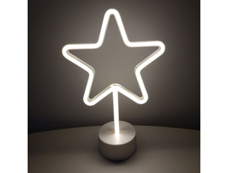 Lampa stołowa dekoracyjna LED NEON STAR
