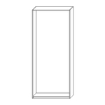 Korpus szafy ADBOX biały 100x233,6x35 cm