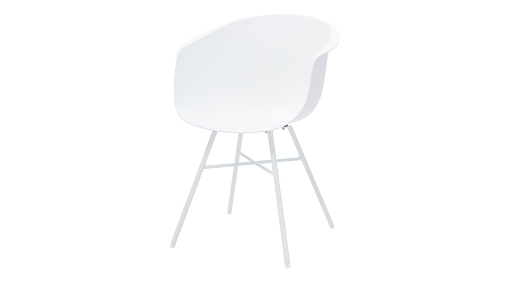 Krzesło DOBBI 342-CPP-WHT01