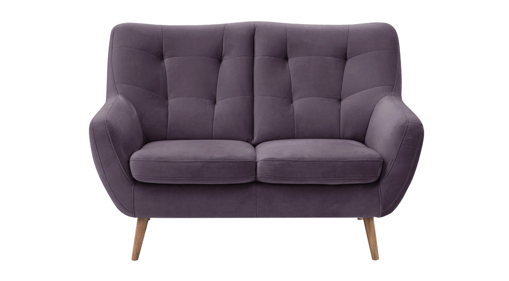 Sofa fioletowa SCANDI 137 cm 