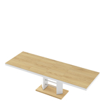 Stół rozkładany LINOSA LUX biały / dąb słoneczny