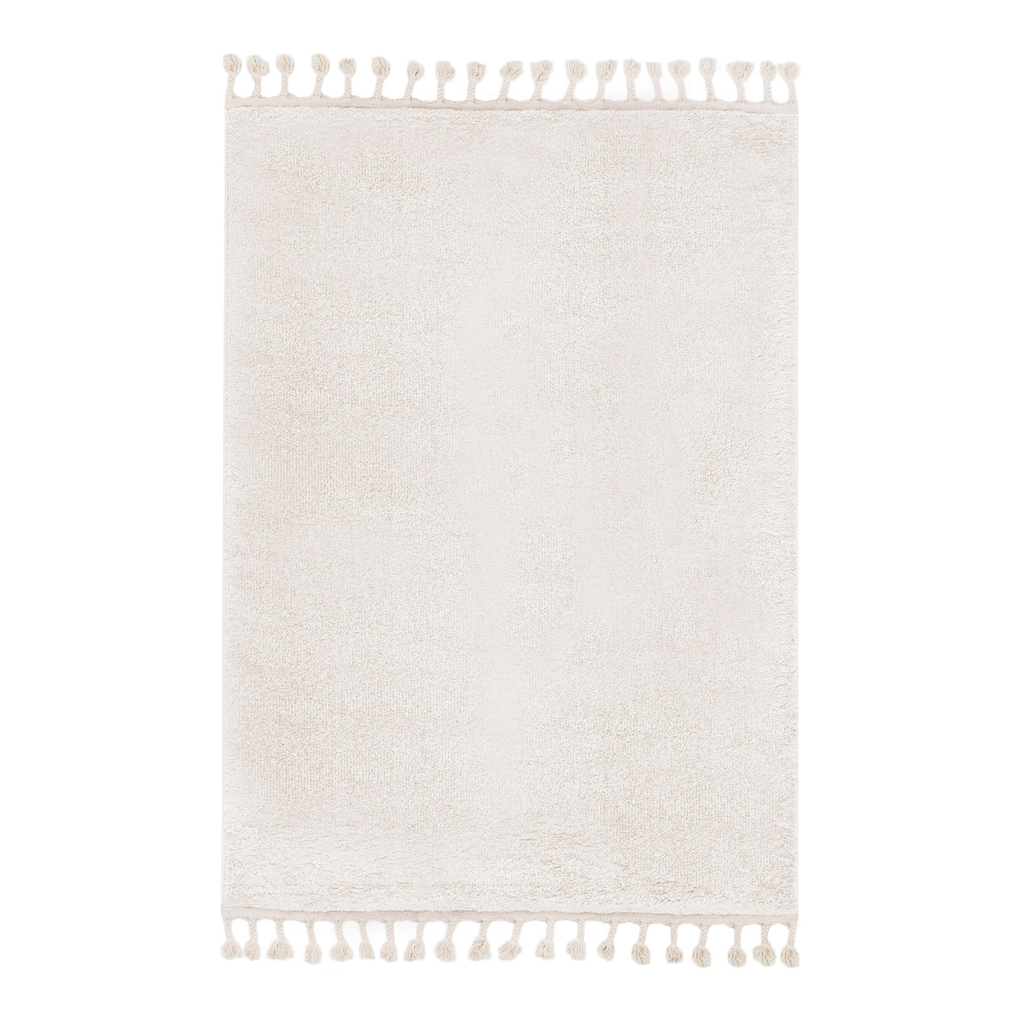 Dywan z frędzlami kremowy ALASKA 120x170 cm
