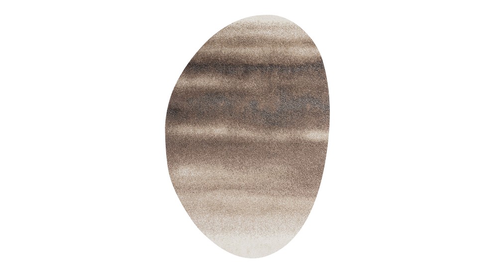 Dywan owalny ombre brązowy FALUN 160x230 cm