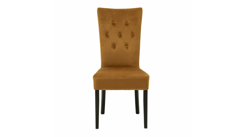 Krzesło welurowe musztardowe FOGGIA