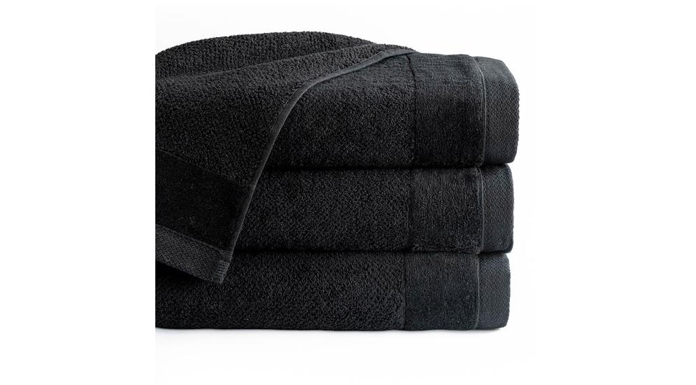 Ręcznik kąpielowy VITO czarny 100x150 cm