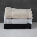 Ręcznik bawełniany z frędzlami srebrny SANTORINI 50x90 cm