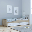 Rama łóżka młodzieżowego z szufladami TEMPRA 2 90x200 cm