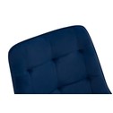 Krzesło welurowe niebieskie BORIS