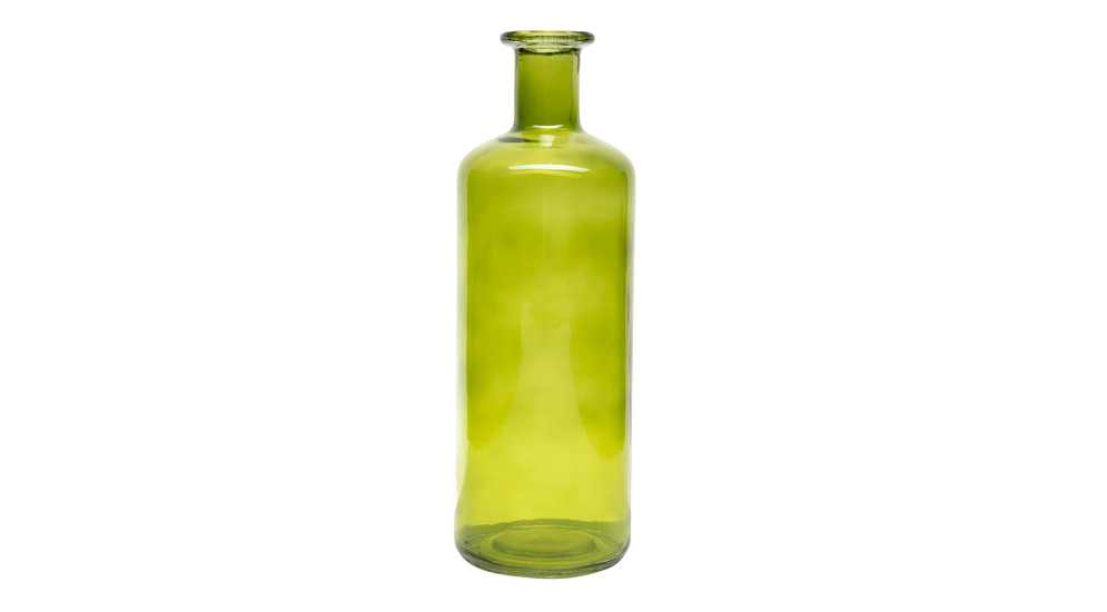 Wazon szklany zielony CARO 23,9 cm
