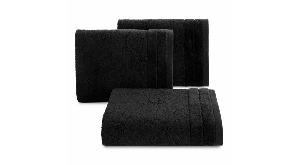Ręcznik bawełniany czarny DAMLA 30x50 cm