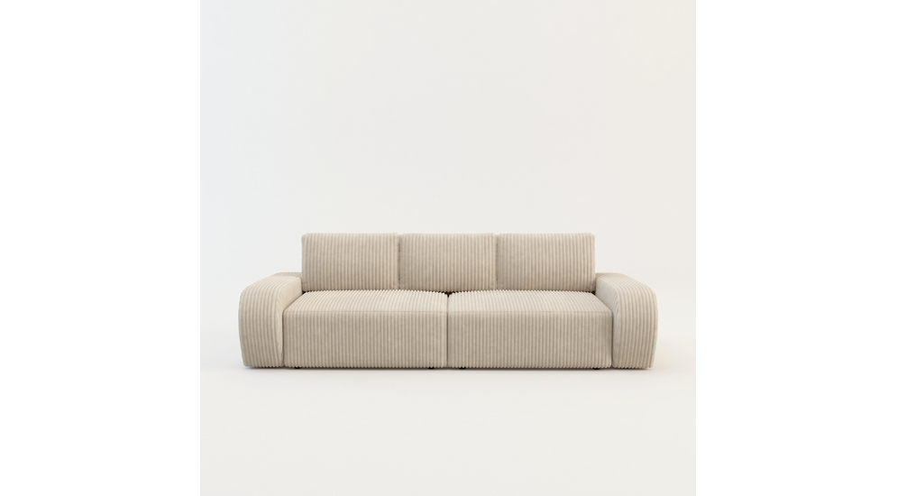 Sofa rozkładana 4-osobowa CAPPA kremowa