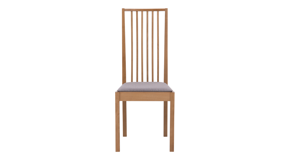 Krzesło PAOLA szary beż/ buk dębowy