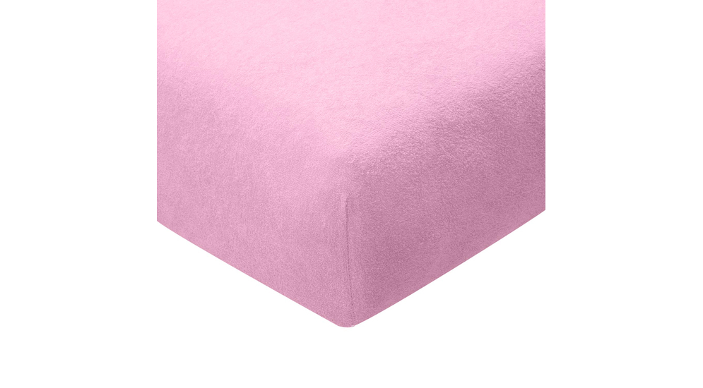 Prześcieradło do łóżeczka nieprzemakalne SILLO różowe 60x120 cm