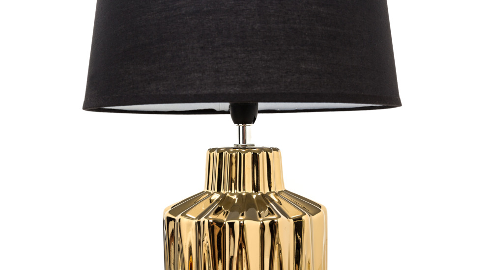 Lampa stołowa 36435-1 złoto-czarna