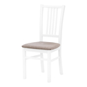 Krzesło MEGI białe/jasny brąz