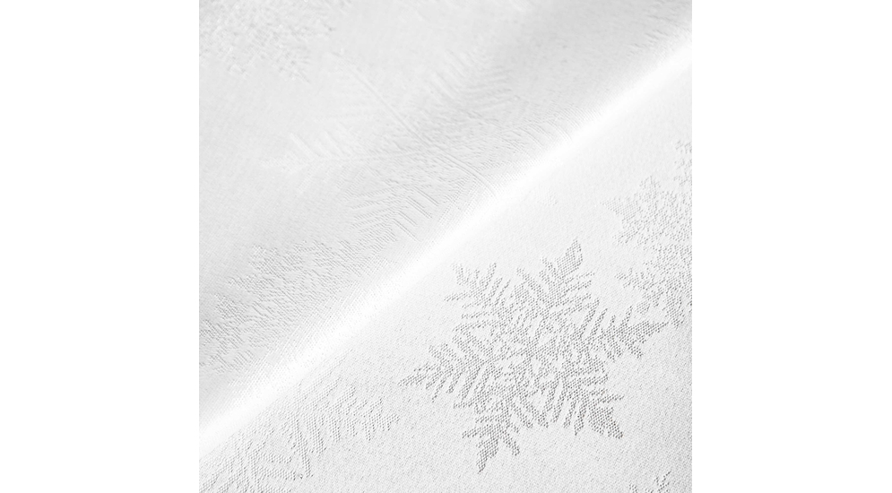 Obrus świąteczny biały SNOW 140x220 cm