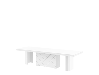 Stół rozkładany KOLOS MAX biały połysk / biały mat