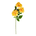 Sztuczny kwiat dalia żółta 66 cm