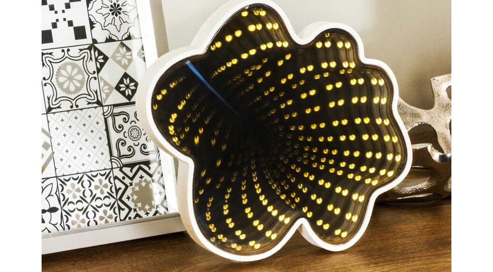 Dekoracyjne świecące lusterko LED z efektem 3D