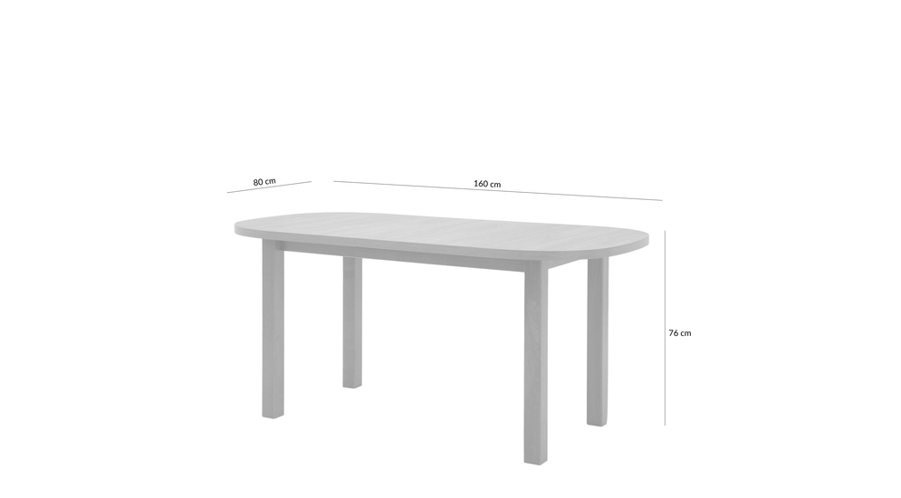 Stół rozkładany WENUS 160-200 cm 