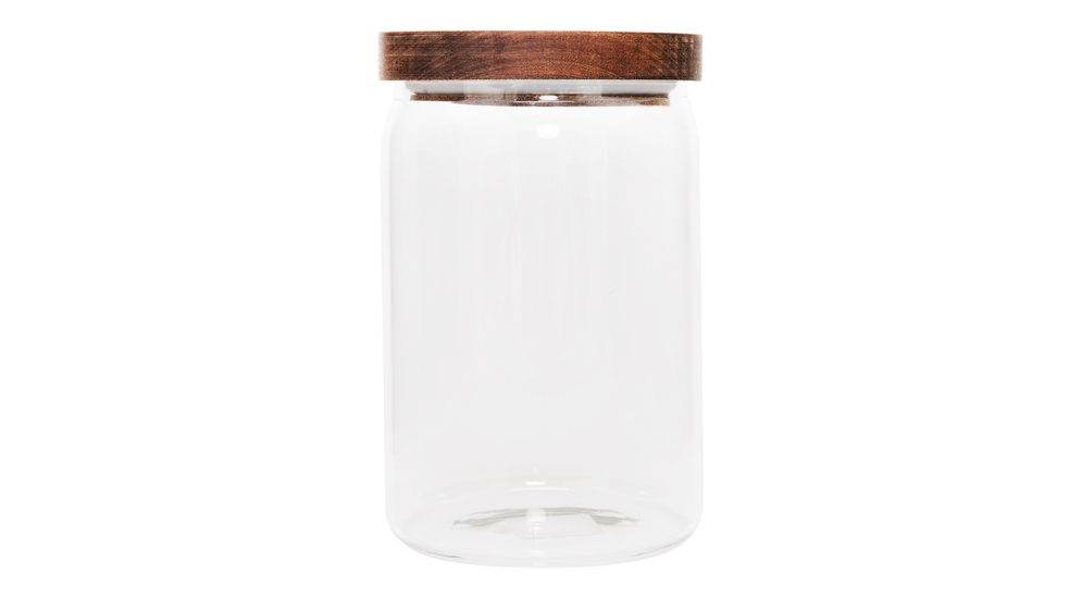 Pojemnik szklany z pokrywką akacjową 1,2 l