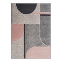 Dywan geometryczny szaro-różowy BORNEO 160x230 cm