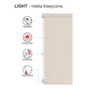 Roleta LIGHT NATURA 90x230 cm